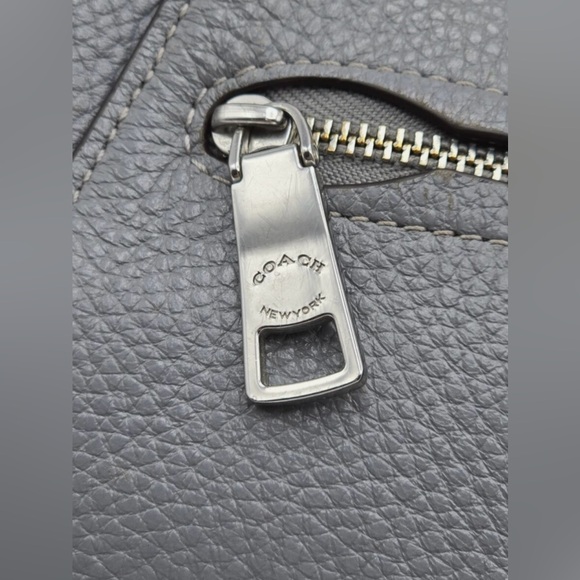 Coach Prairie Convertable Satchel Bag Purse Gray Pebbled Leather.  NWOT - Picture 4 of 9